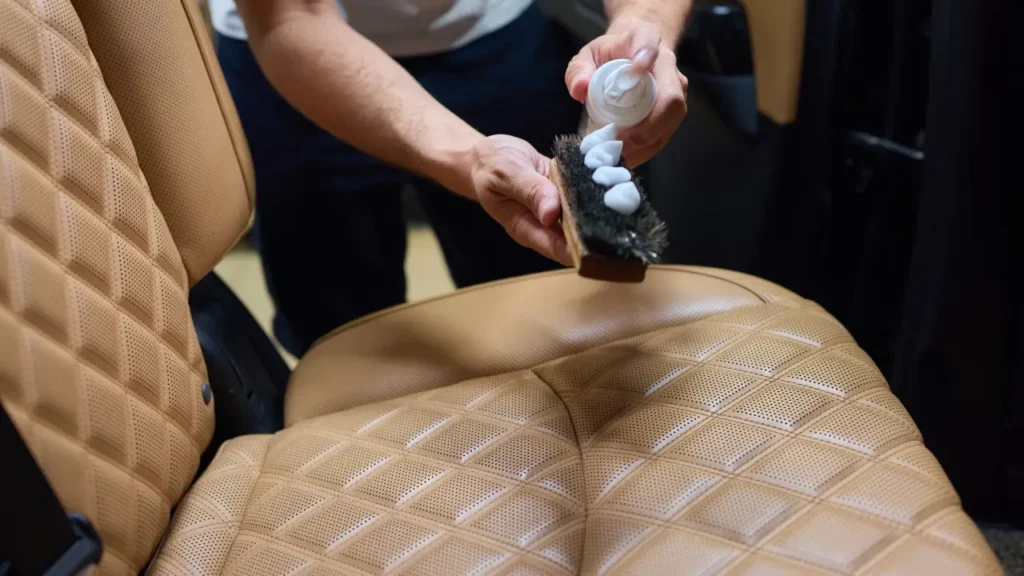 What type of product cleans leather seats the best_