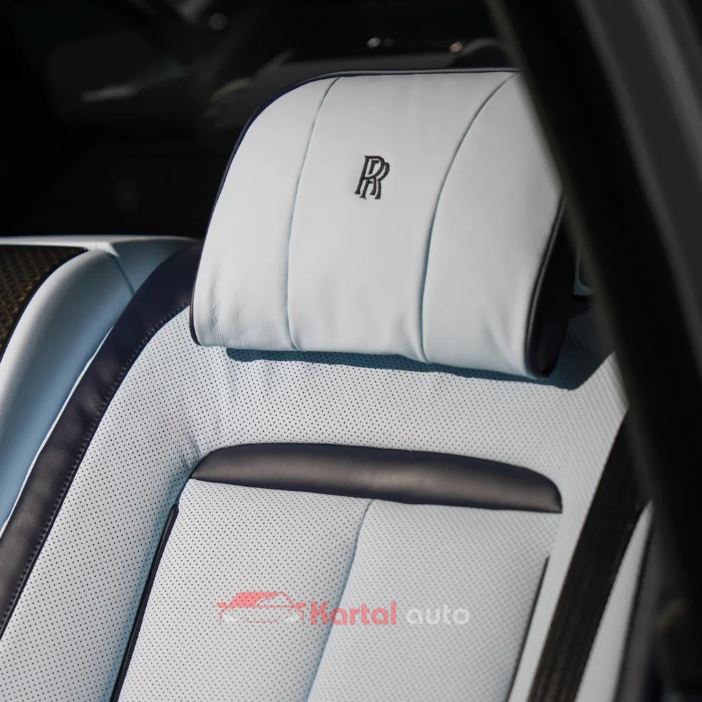 logo and embroidery on seats