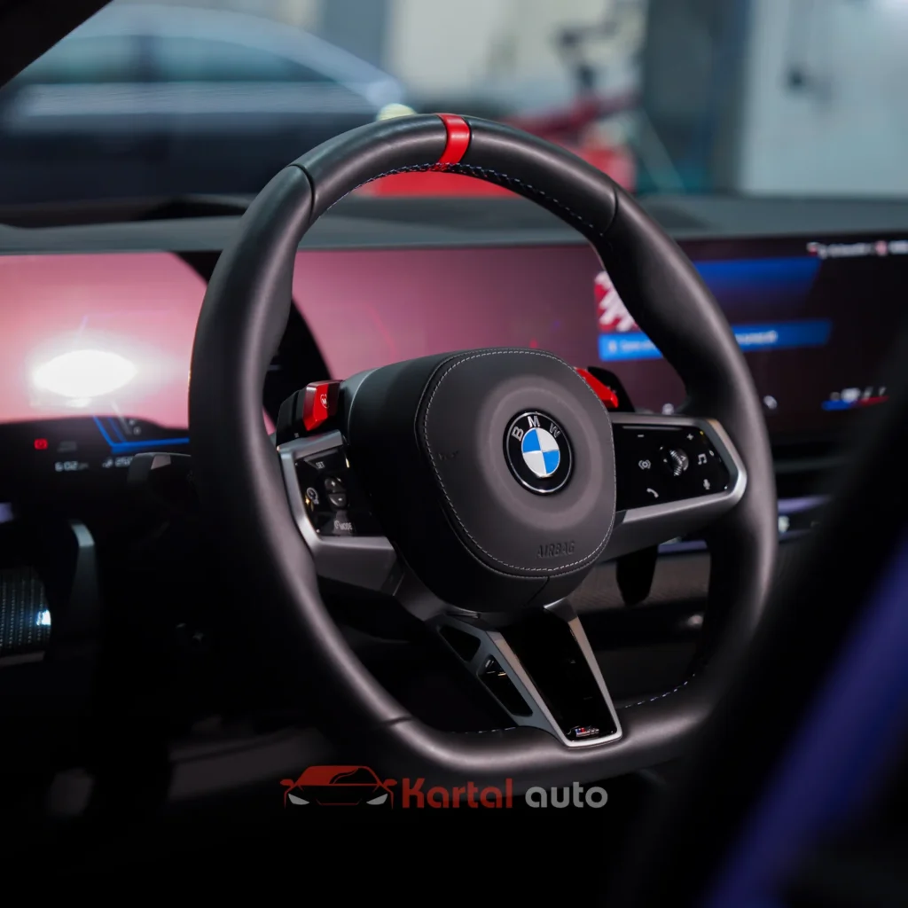 bmw steering upholstery