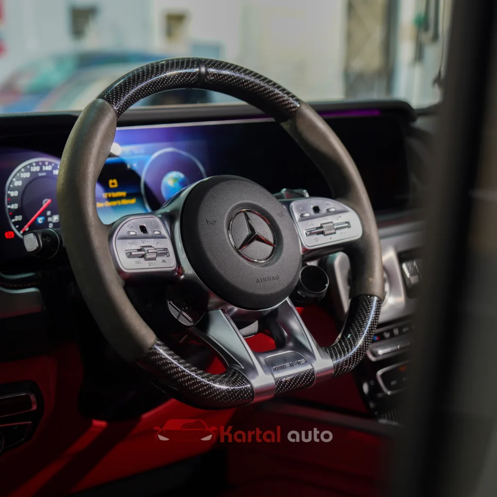 mercedes g wagon steering upholstery