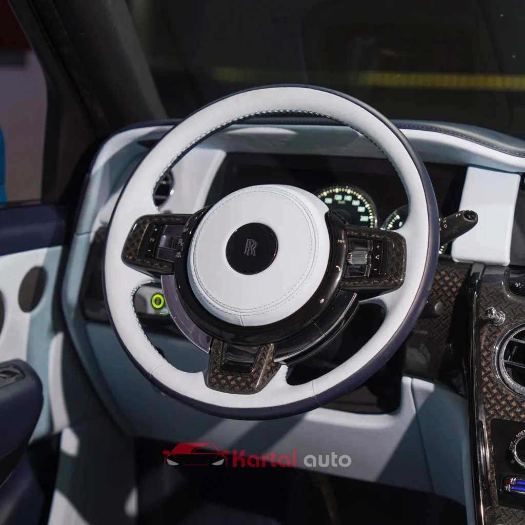 roll royce steering upholstery