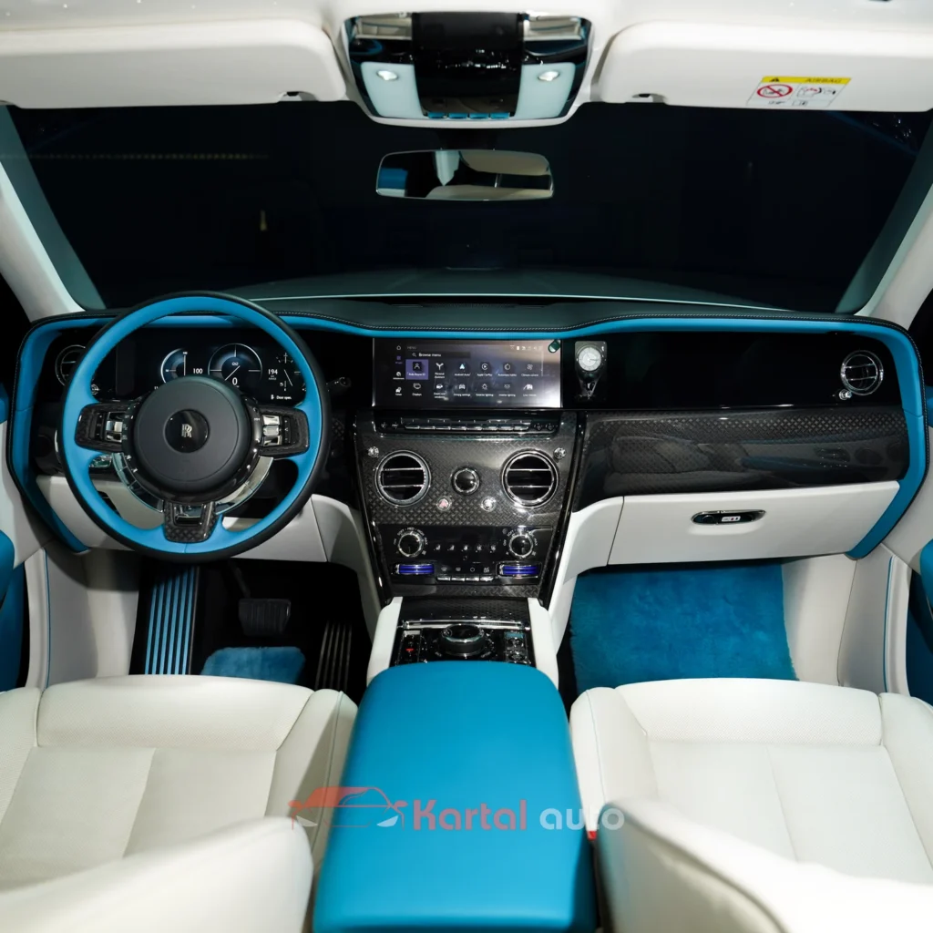 rolls royce cullinan full interior upholstery