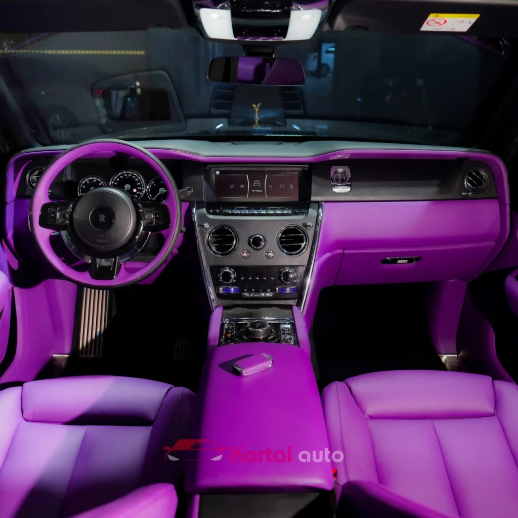 rolls royce cullinan steering upholstery