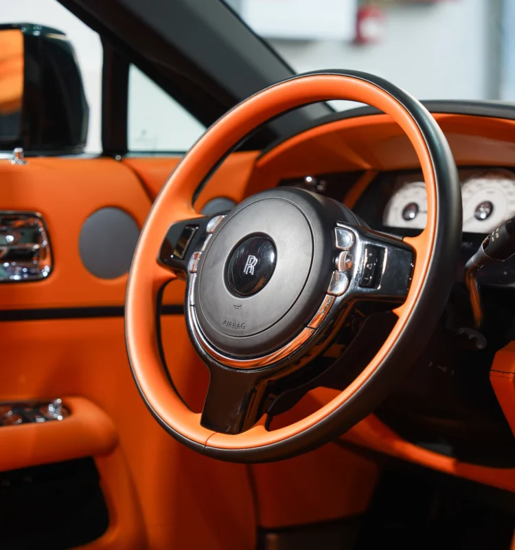 custom steering upholstery shop in dubai